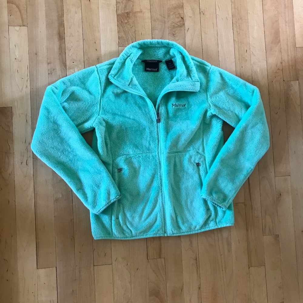 Marmot Lime Green Fuzzy Jacket